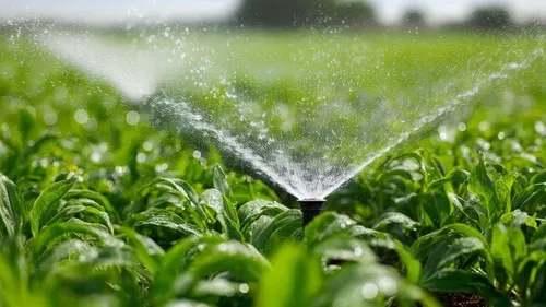 Young plants receiving recovered fertilizer.
